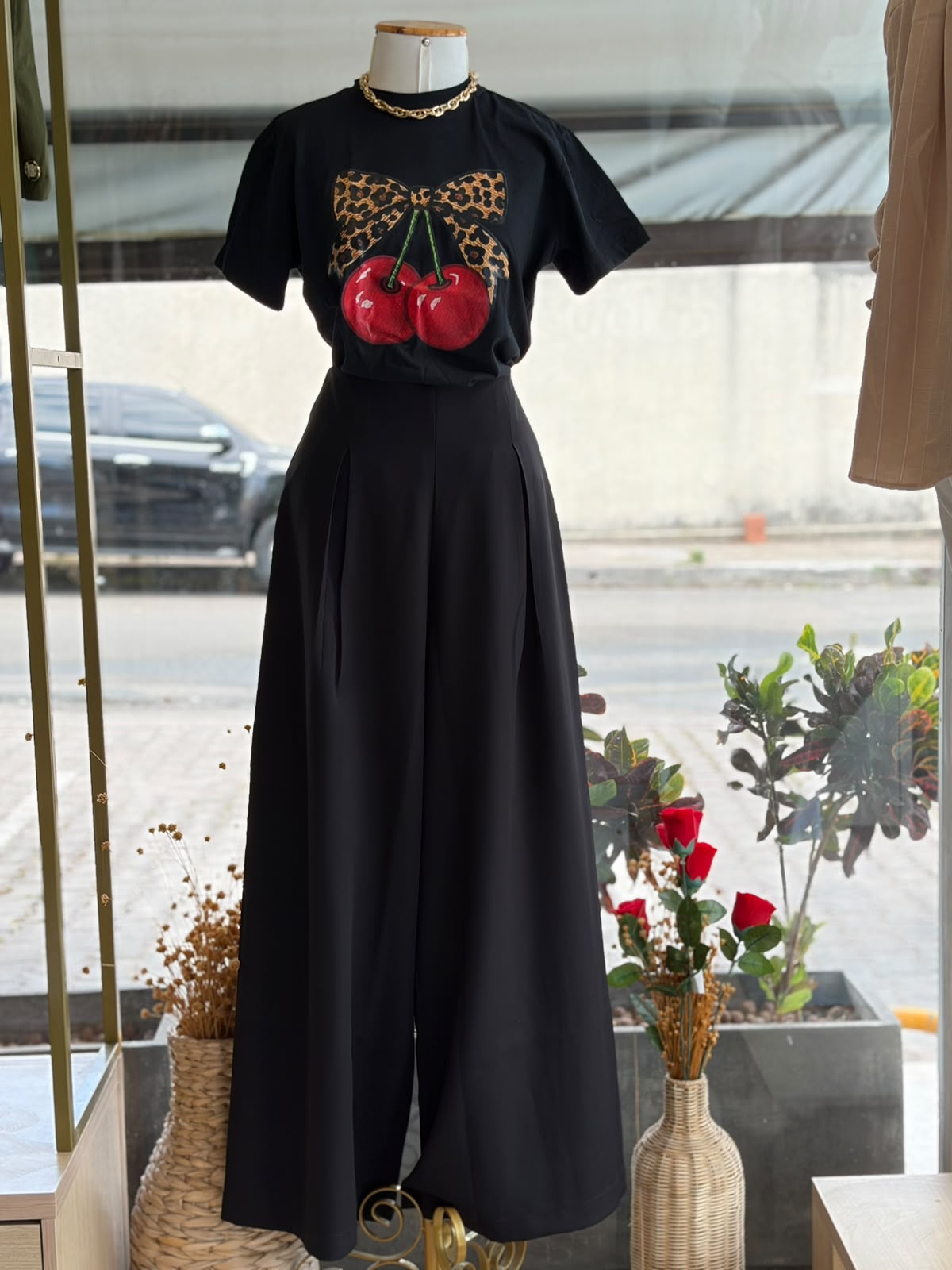 Calça Pantalona em Alfaiataria